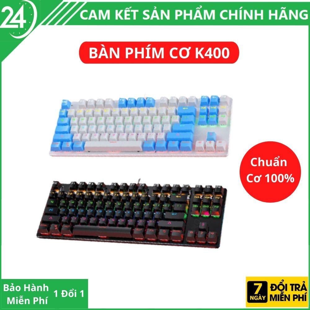 Bàn Phím Cơ Gaming VINETTEAM K400 Led RGB siêu đẹp 87 phím 10 Chế Độ Khác Nhau Chơi Game Dùng Văn Phòng Cực Đã Tương Thích Với Laptop PC Máy Tính Kiểu Dáng Gaming - Hàng Chính Hãng