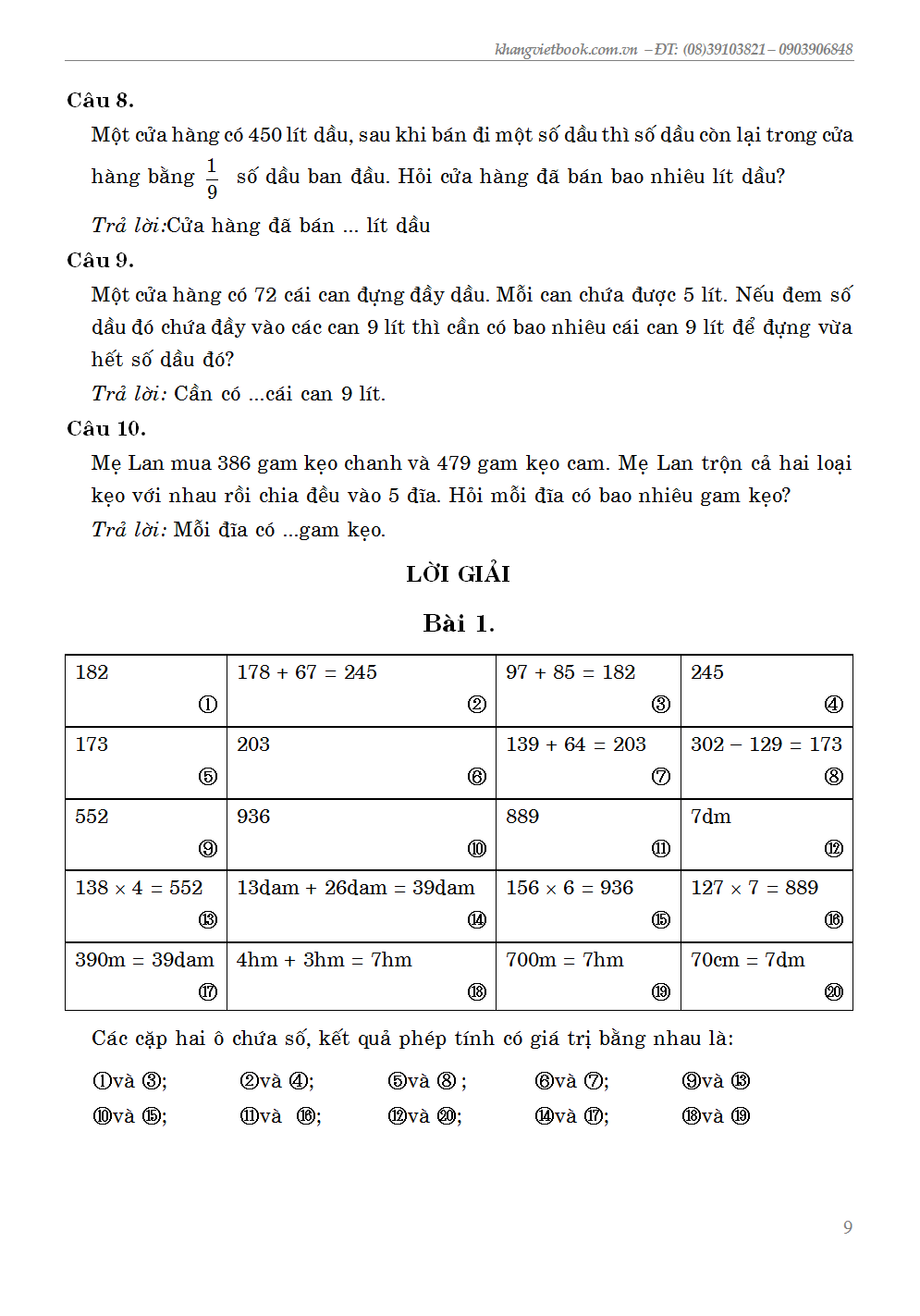 Sách Tham Khảo-GIẢI SÁCH VIOLYMPIC TOÁN 3 TẬP 2 PHIÊN BẢN 2.0_KV