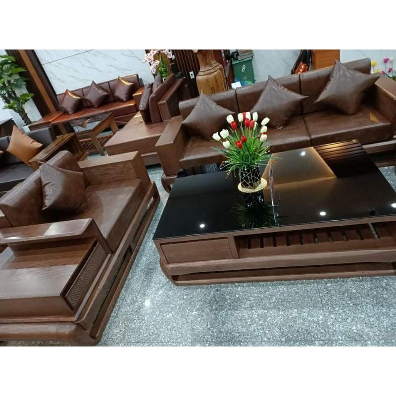 Sofa Gỗ Phòng Khách Hiện Đại- Mẫu Mới 2021 Kèm Đệm