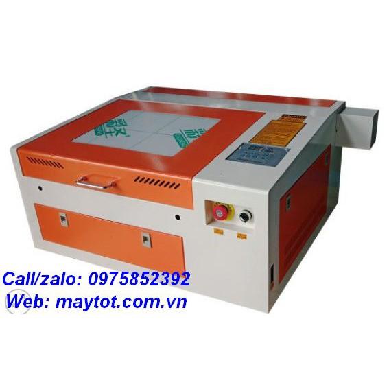 Máy cắt khắc laser model YH-4040 ứng dụng gia công các vật liệu phi kim như da, vải, Mica, pha lê, thủy tinh hữu cơ,