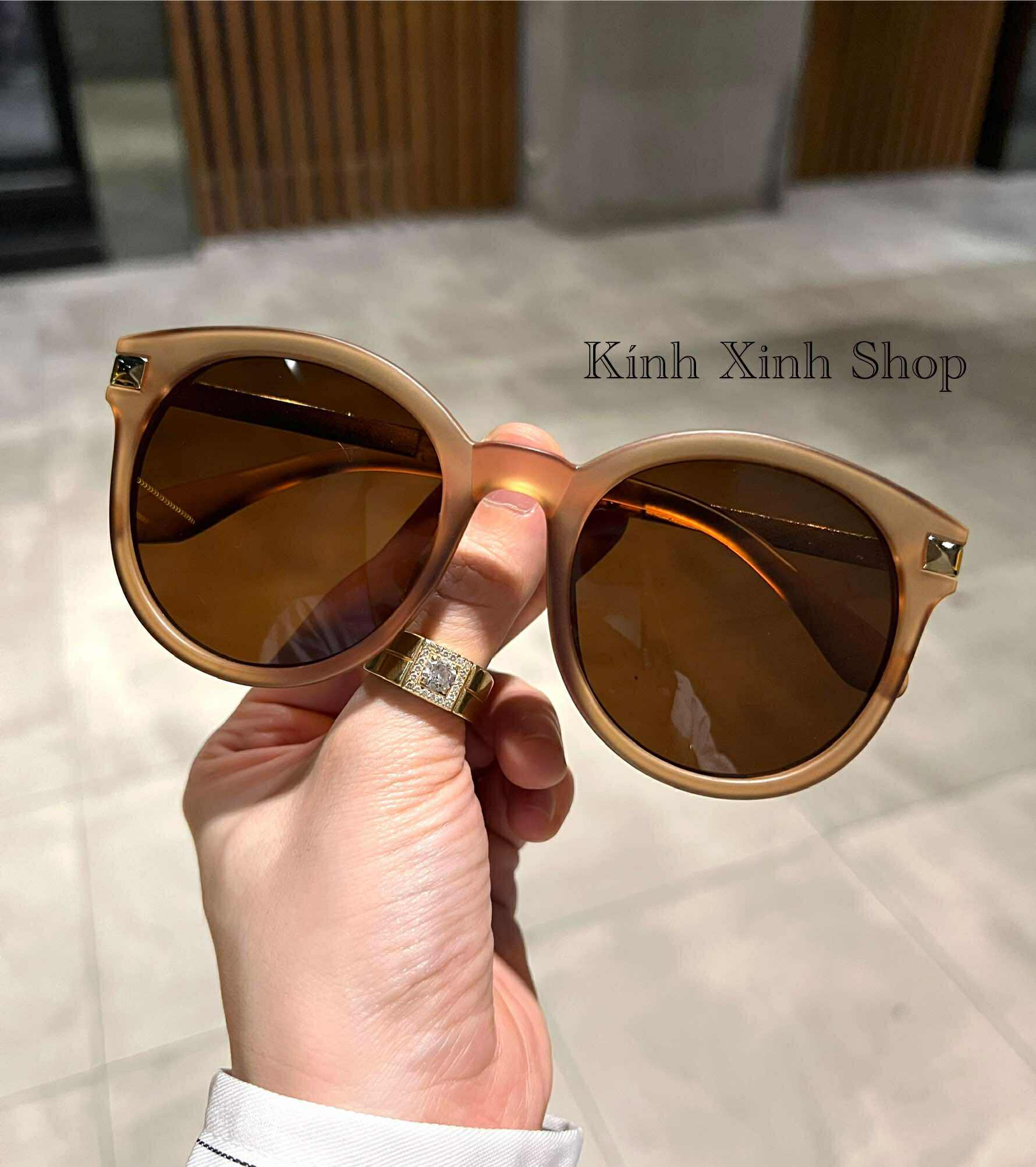 Kính râm đi đường chống nắng Mắt tròn sành điệu cho nữ