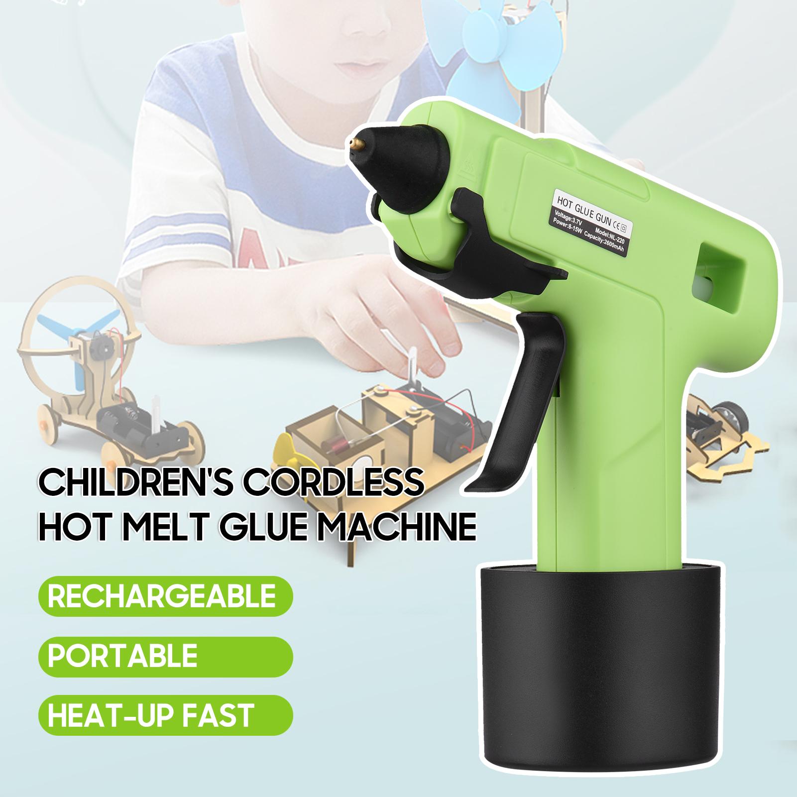 Rechargeable Hot Melt Glue Machine Children's Cordless Portable Small Handheld Manual DIY Glue Machine for Toy Repair Glass Small Accessories Bonding