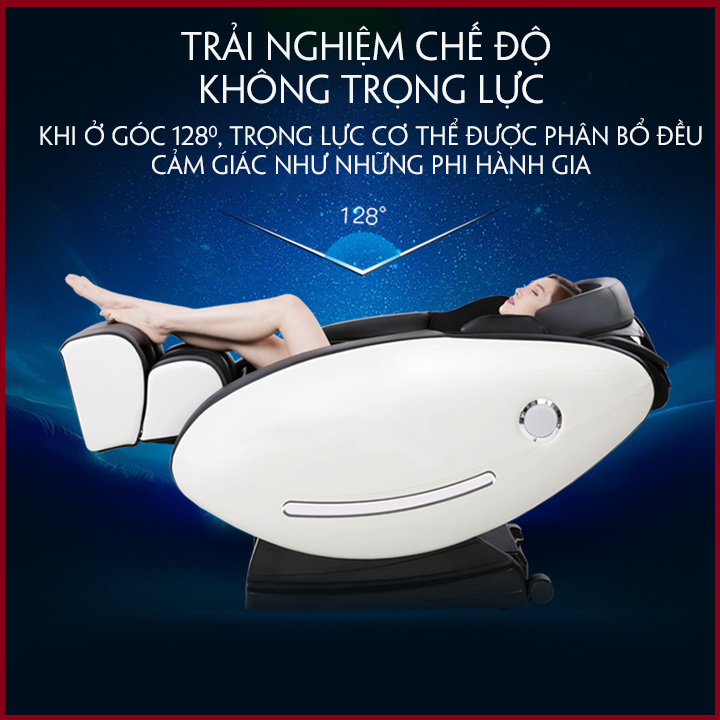 Ghế MatXa Trị Liệu Toàn Thân. Ghế Massage Toàn Thân Cao Cấp. Chế Độ Không Trọng Lực. Massage Đa Điểm. 22 Túi Khí Cảm Biến Nhiệt