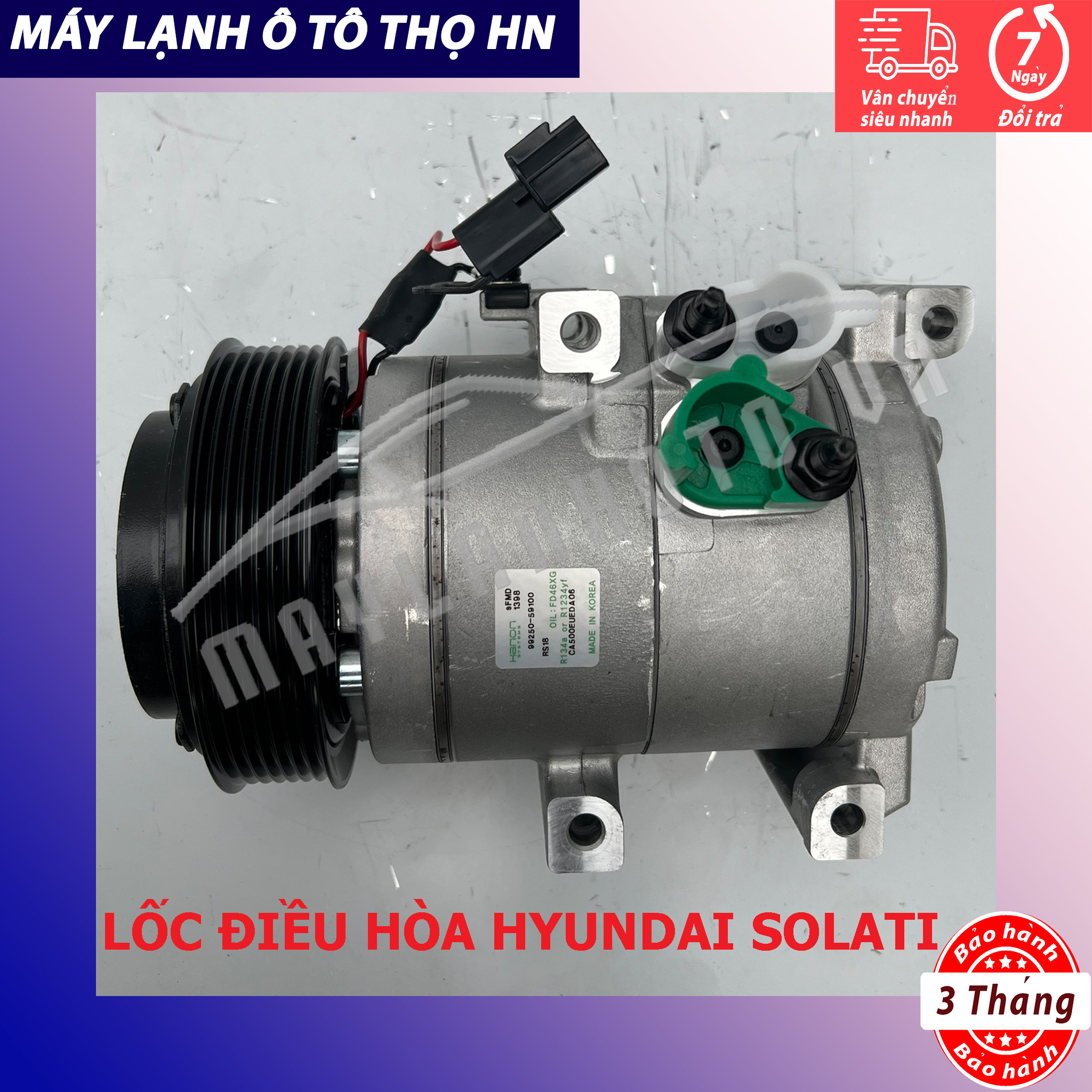 Lốc điều hòa (block,máy nén) Hyundai Solati hàng xịn Hàn Quốc (hàng chính hãng nhập khẩu trực tiếp)  99250-59100