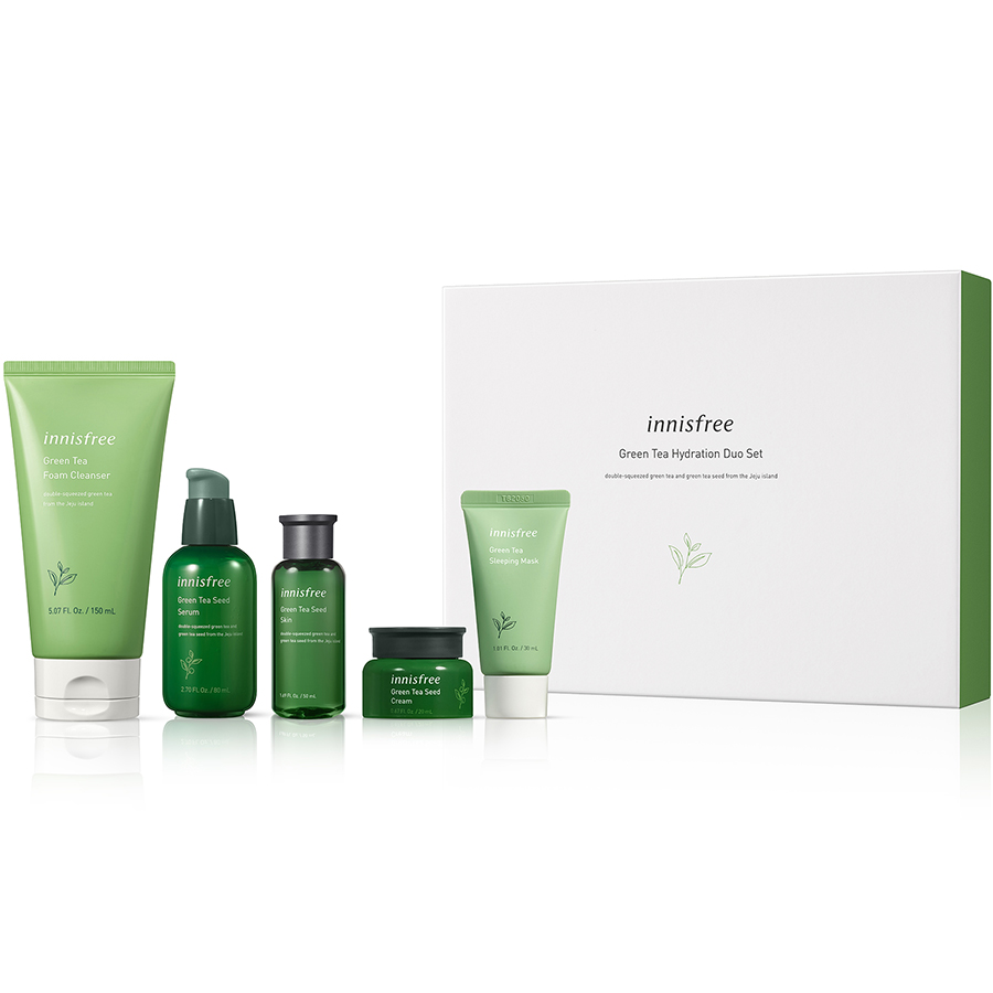 Bộ sản phẩm dưỡng ẩm da innisfree Green Tea Hydration Duo Set - 131172759