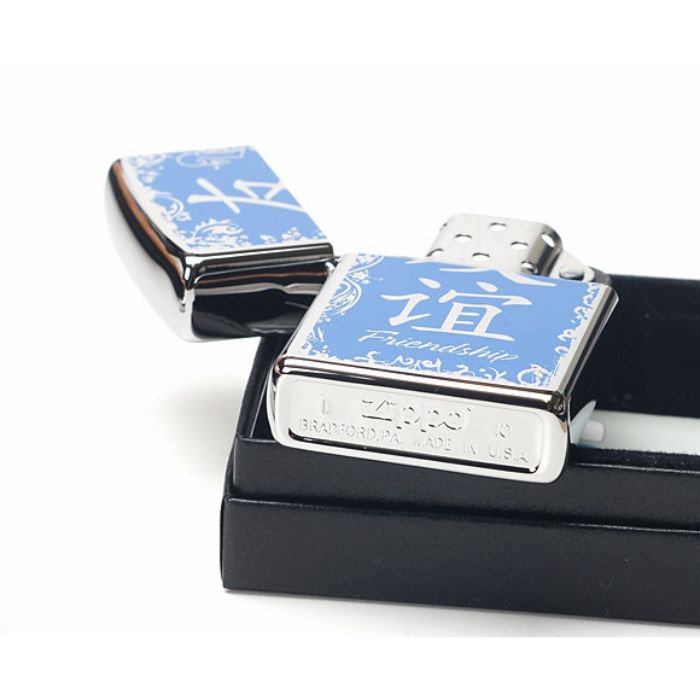 Bật Lửa Zippo Chinese Firendship Polished Chrome Chính Hãng Usa