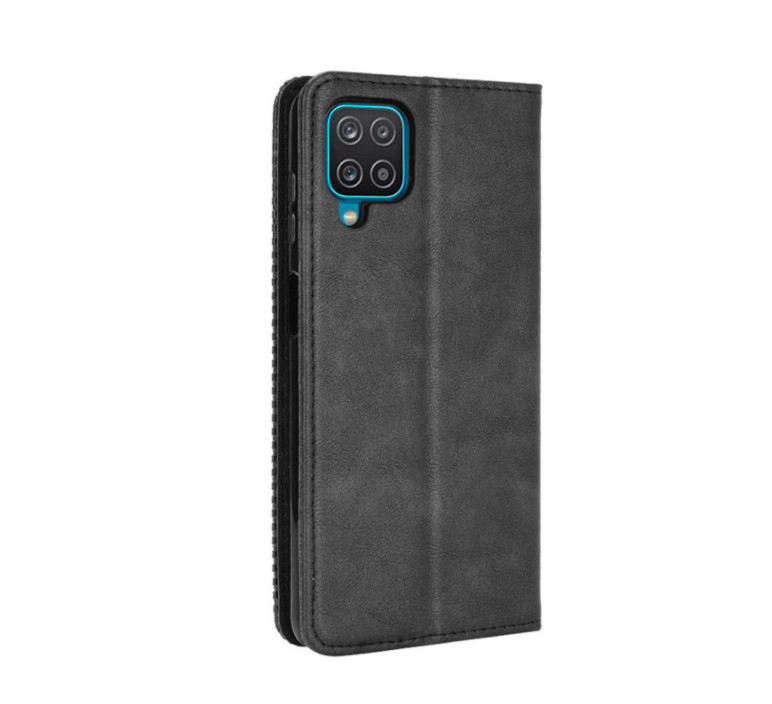 Bao da dành cho Samsung Galaxy A12 Flip Wallet Leather dạng ví đa năng siêu bền siêu êm