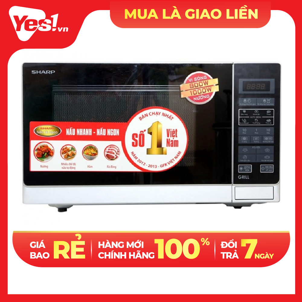 Lò vi sóng Sharp R-G572VN-S - Hàng Chính Hãng - Chỉ Giao Hồ Chí Minh