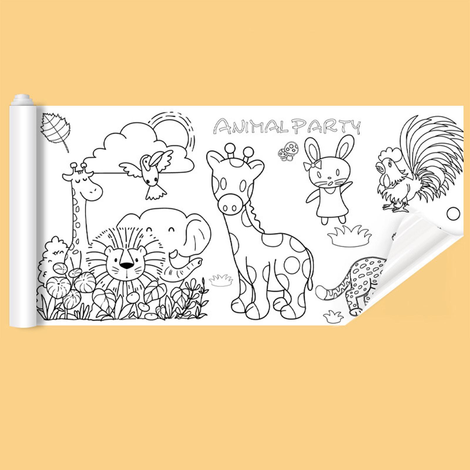 Portable Children Drawing Roll  Poster Student Children