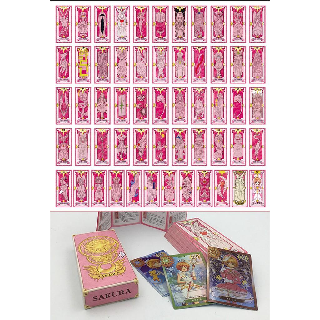 Hộp thẻ bài pháp thuật Clear Card Clow Cardcaptor Sakura Thủ lĩnh thẻ bài thẻ bài pha lê Tarot xinh xắn