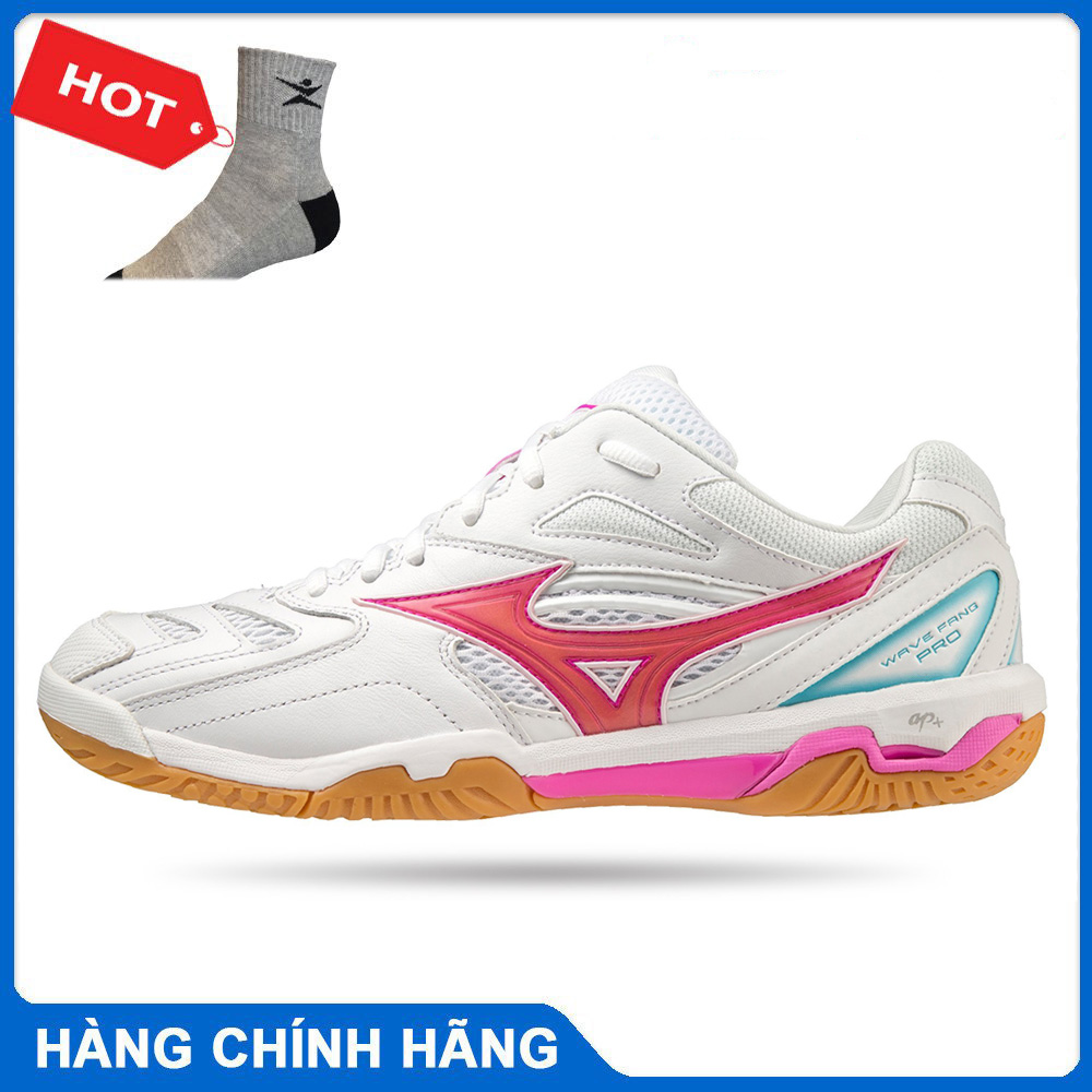 Giày cầu lông chính hãng Mizuno Wave Fang Pro 71GA210011 mẫu mới cho cả nam và nữ- tặng tất thể thao bendu