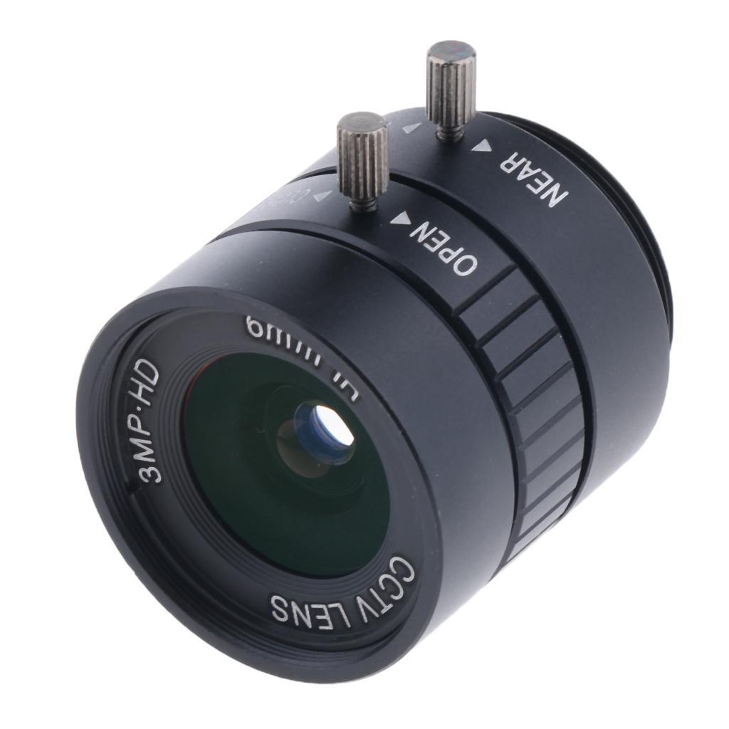 3MP 1/3" 6mm CS F1/2 Fixed Focus Lens for Industrial IP Camera