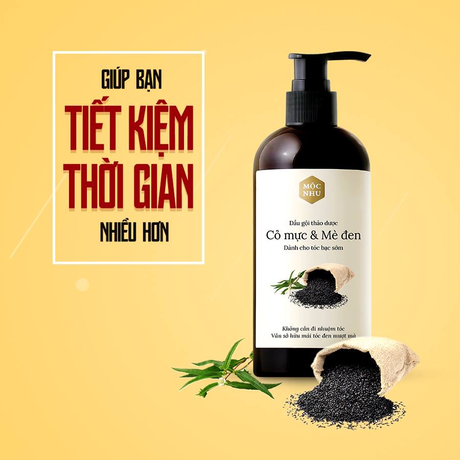 Dầu gội Cỏ Mực Mộc Nhu 300ml