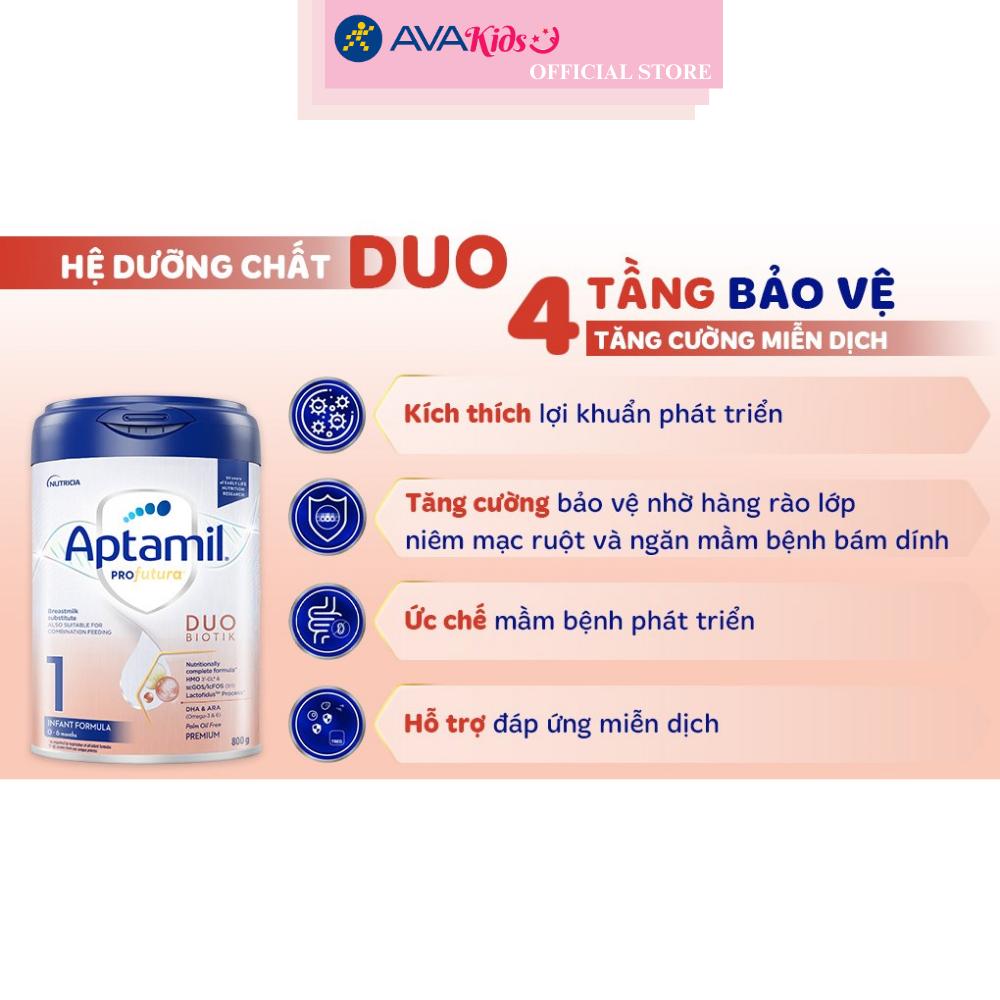Sữa bột Aptamil Profutura Duobiotik số 1 800g (0 - 6 tháng)