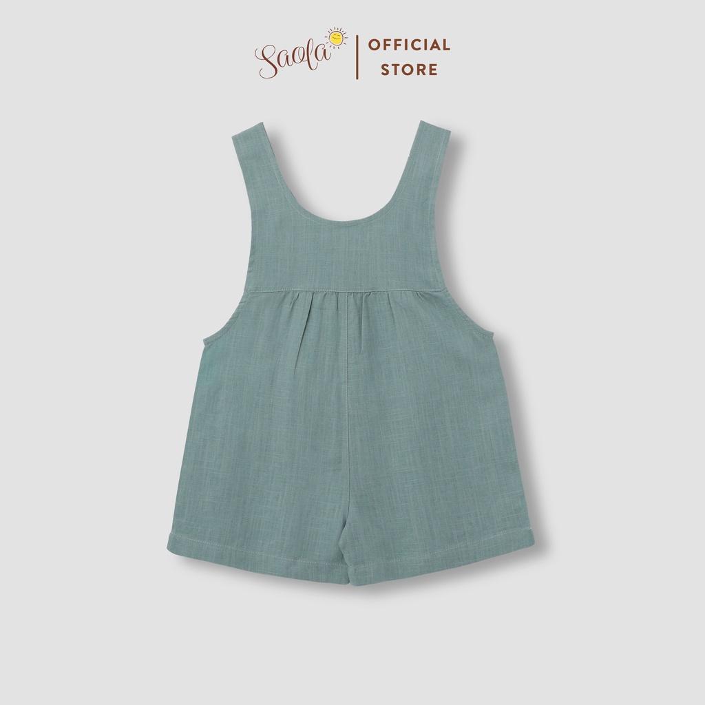 Bộ Áo Liền Quần Jumpsuit Cho Bé Trai/Bé Gái Chất Liệu Linen Cao Cấp - PANDA OVERALLS - JSL001 - SAOLA CLOTHING