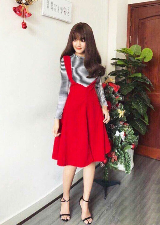 Set yếm kèm áo thun có thể mặc 2 kiểu