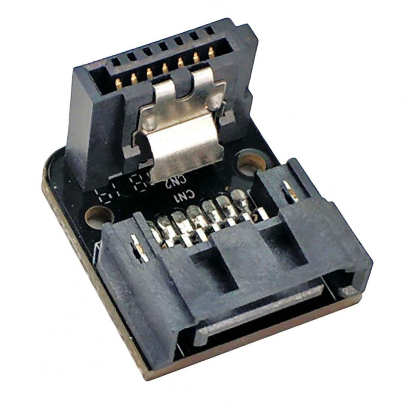 7Pin Female to Male Adapter Connector Durable 90 Degree Converter for SSD HDD
