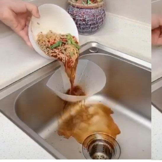Phễu Lọc Rác Gấp Gọn Gắn Bồn Rửa Chén