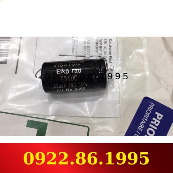 Tụ điện audio Visaton 220uf 63VDC hàng mới về
