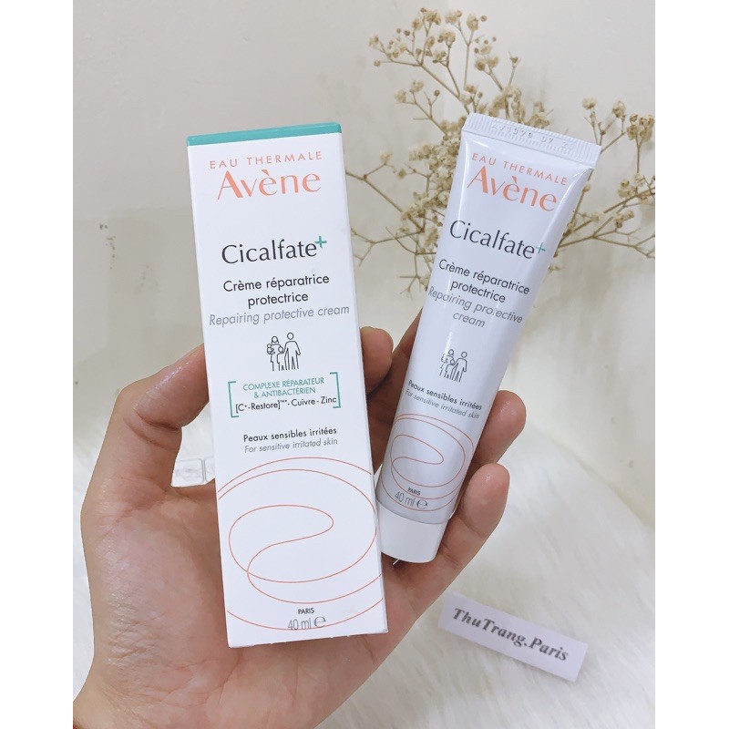 Kem dưỡng hỗ trợ làm lành da, ngừa nhiễm khuẩn avène cicalfate repair cream 40ml