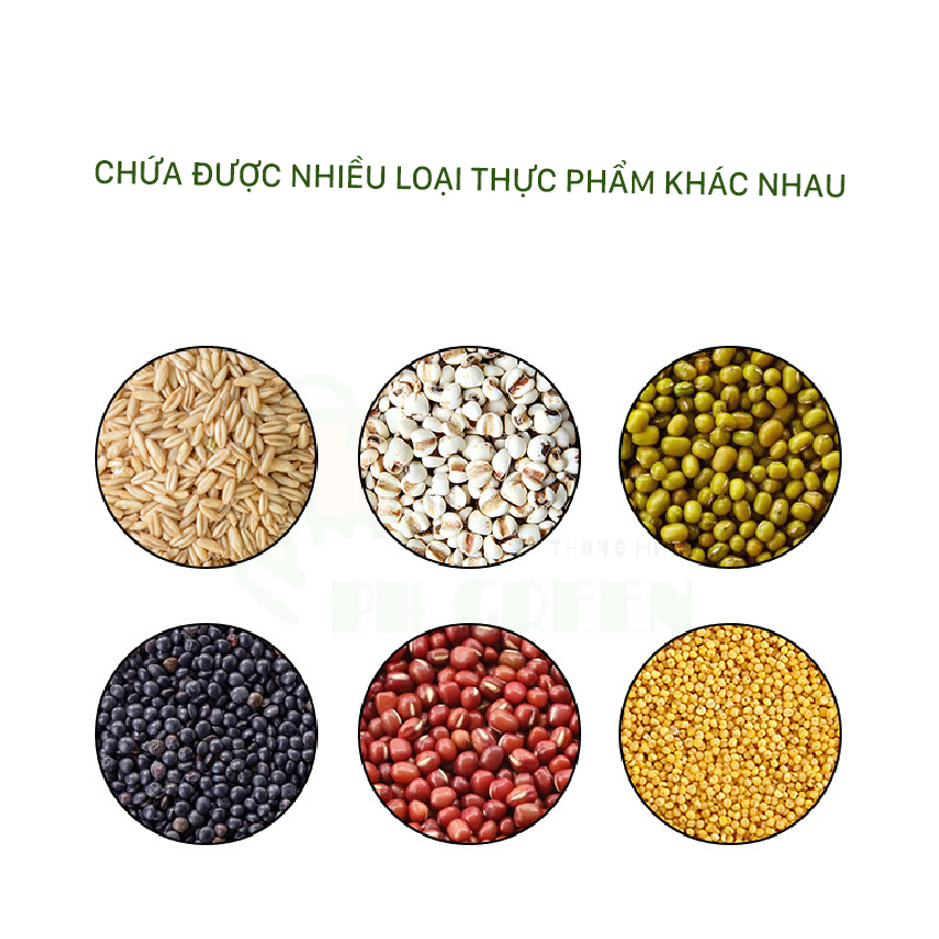 [ Freeship Max] Thùng Đựng Gạo Thông Minh Nhật Bản 12kg, Thiết Kế Dạng Ấn Nút, Chất Liệu Nhựa ABS Cao Cấp, Tặng Kèm Cốc Đựng Gạo