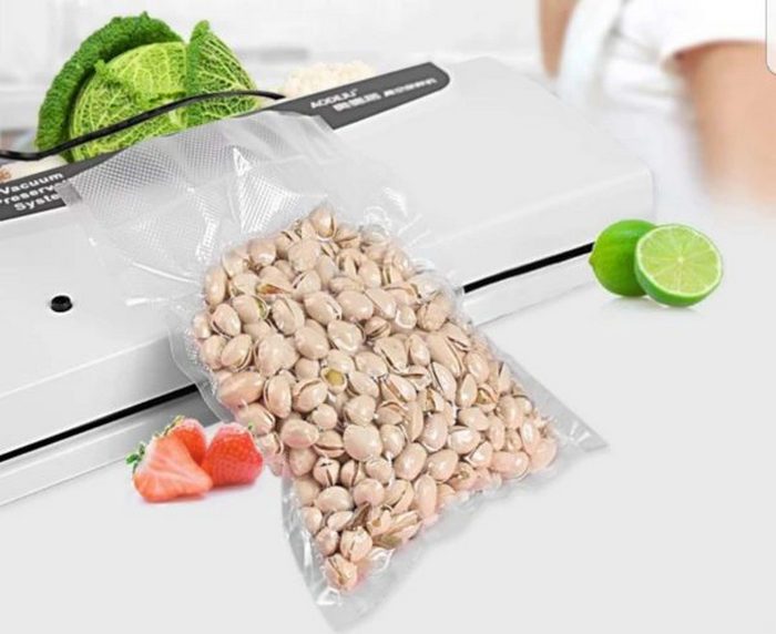 Bộ 2 cuộn túi hút chân không cao cấp 1 mặt nhám - cuộn dài 5m