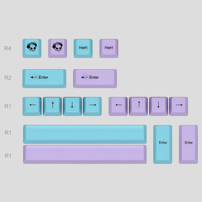 Bàn phím cơ AKKO 3108 Silent (AKKO switch) - Blue - Hàng chính hãng