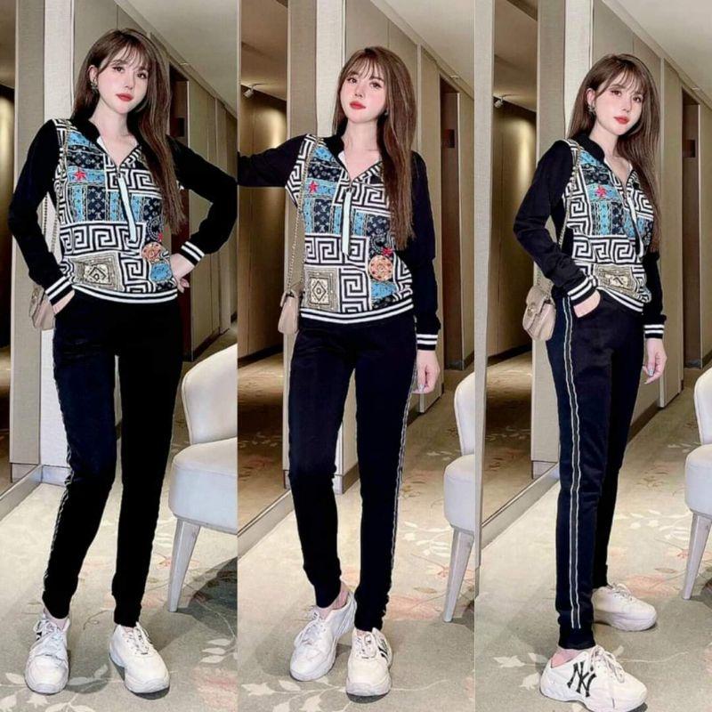 SÉT BỘ THỂ THAO PHỐI NÓN KHÓA KÉO