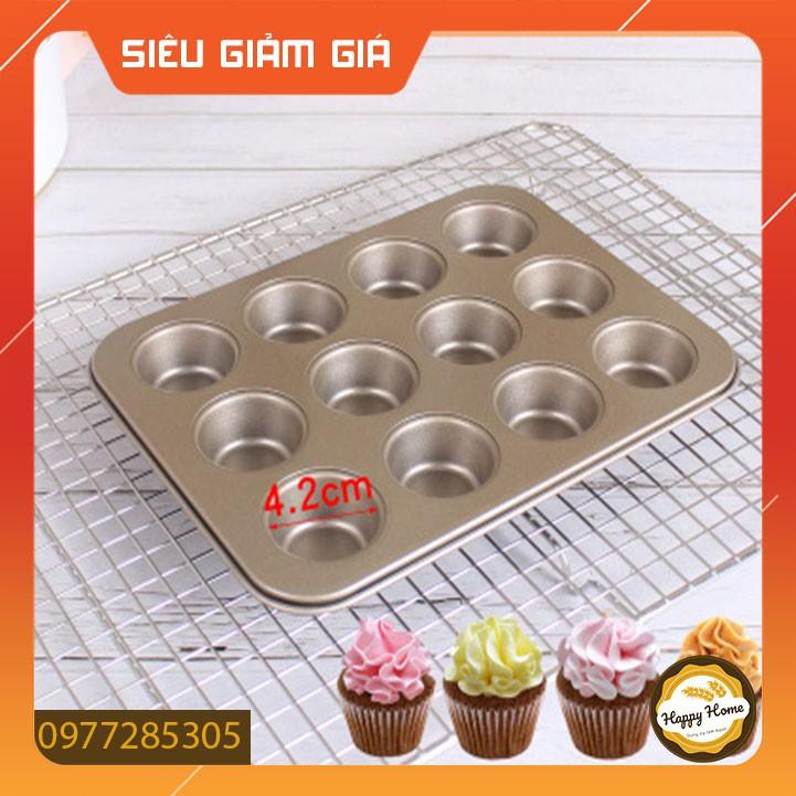Khuôn cupcake muffin 12 lỗ chống dính CHẤT LƯỢNG CAO