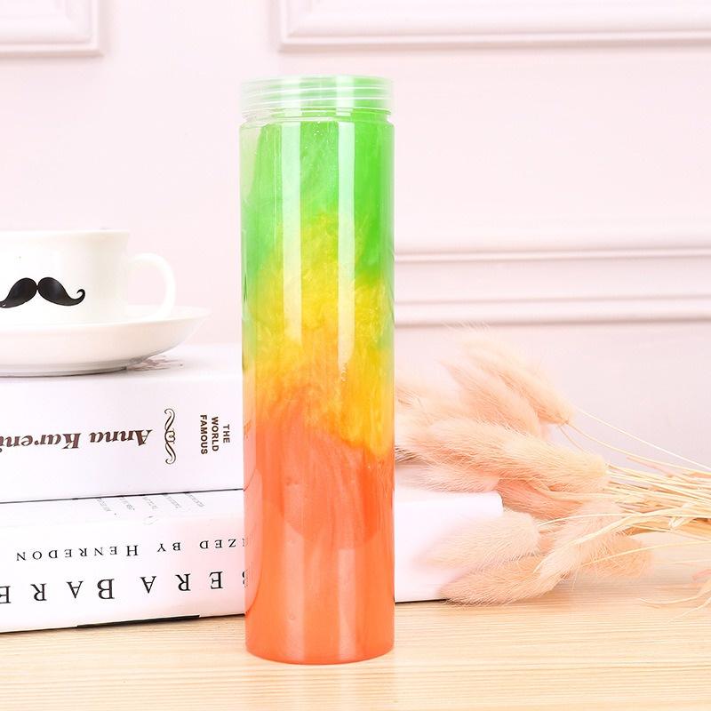 SLIME CHAI LỚN 20CM mix 3 màu galaxy cầu vồng cực đẹp Slam thiết kế độc đáo ấn tượng squishy