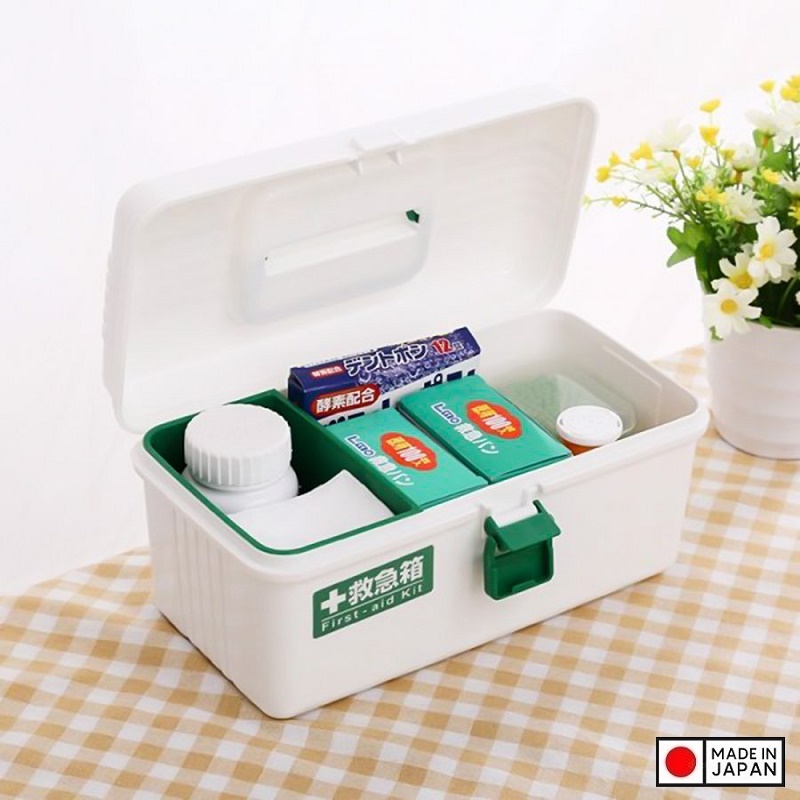 Hộp đựng thuốc & dụng cụ y tế Fudo Giken, thiết kế làm 2 ngăn dễ dàng phân chia đồ - nội địa Nhật Bản