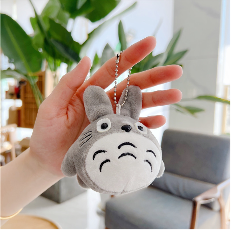 Móc khóa treo túi xách balo thú bông Gấu Trúc Totoro mập ú đáng yêu trang trí quà tặng giá rẻ