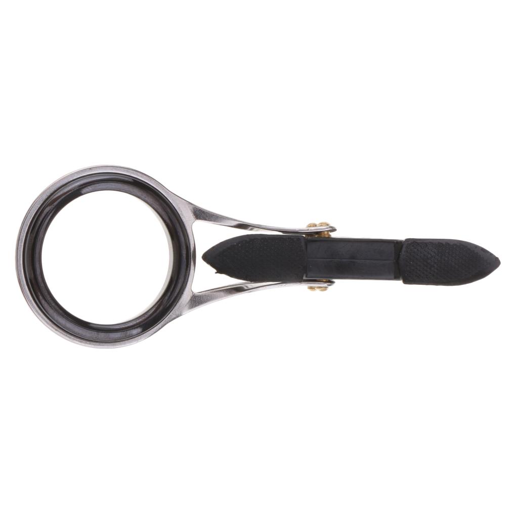 Fishing Line Rod Guide Eyes Ceramic Ring Foldable DIY Tip Repair Kit 3.3cm