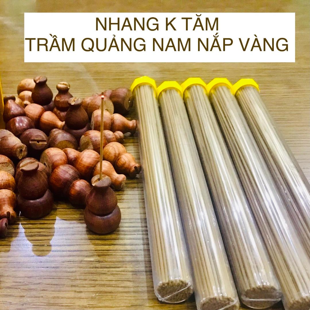 NHANG KHÔNG TĂM TRẦM HƯƠNG QUẢNG NAM NẮP VÀNG- THƠM DỊU NHẸ RẤT DỄ CHỊU- THANH LỌC KHÔNG KHÍ- TANUSTORE