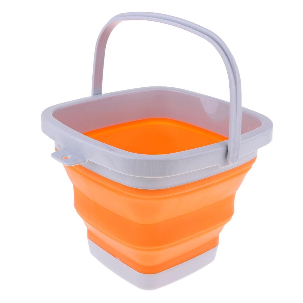 SILICONE PLASTIC FOLDING COLLAPSIBLE BUCKET FOR KITCHEN CAMPING GARDEN