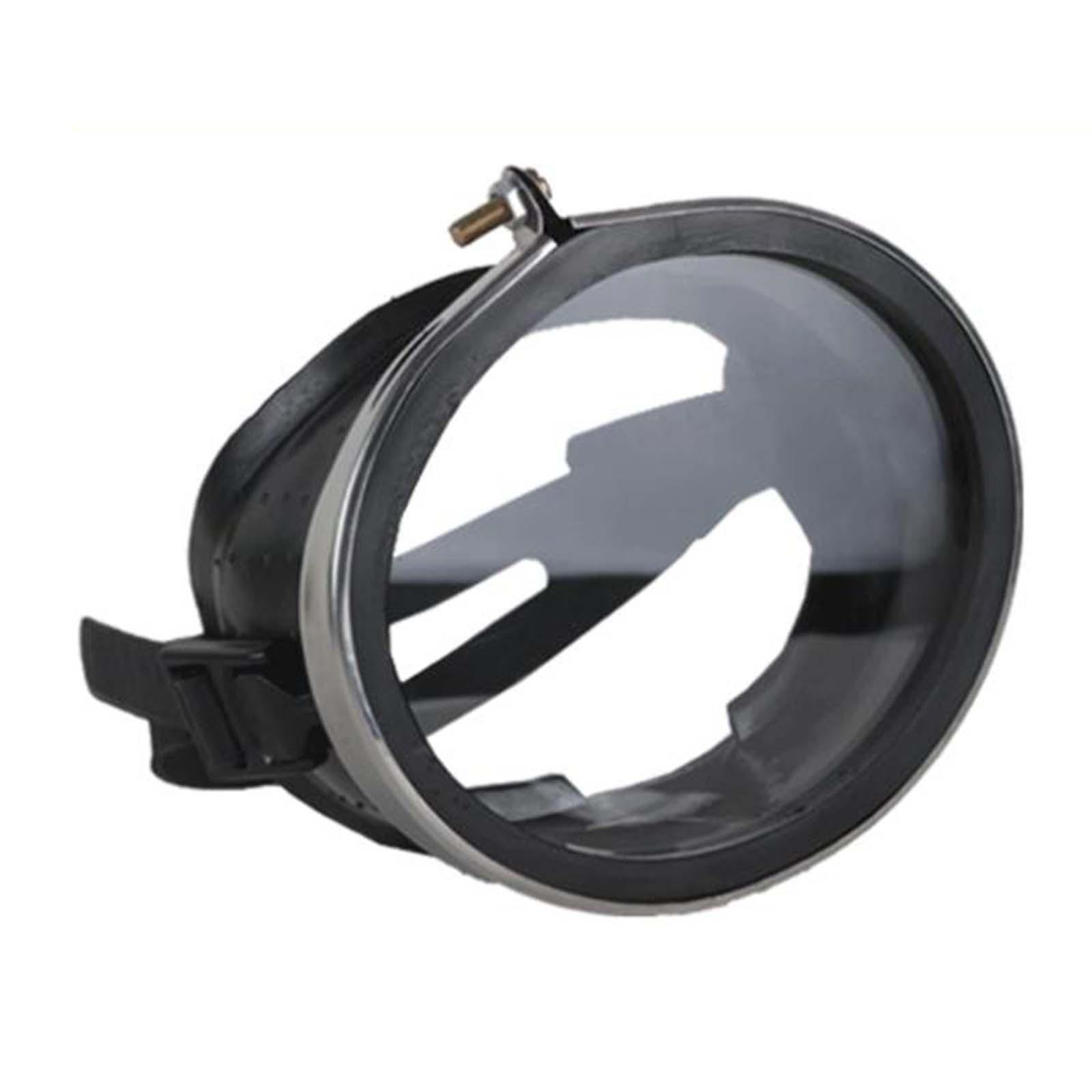 Classic Oval Dive Mask Silicone Comfort Fit Fog Free Large Tempered Glass Lens Snorkeling & Spearfishing Diving Goggles