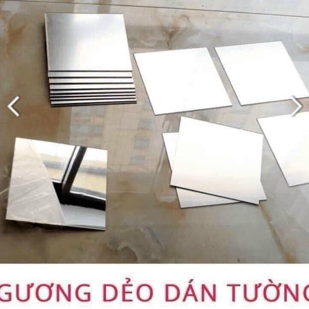 Gương Dẻo Dán Tường Hình Bầu Dục Và Hình Vuông Dùng Cho Nhà Tắm Tiện Dụng