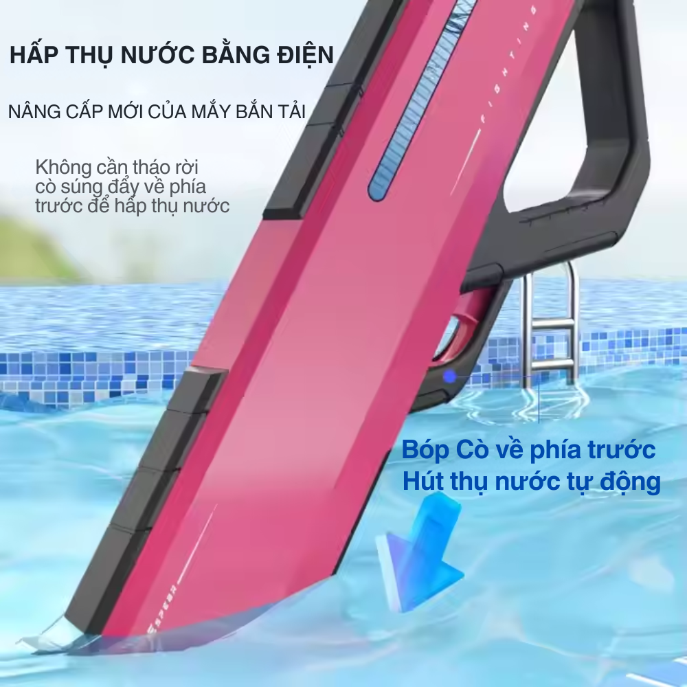 Máy Phun Nước Đồ Chơi Chạy Pin MK401 - Hàng chính hãng