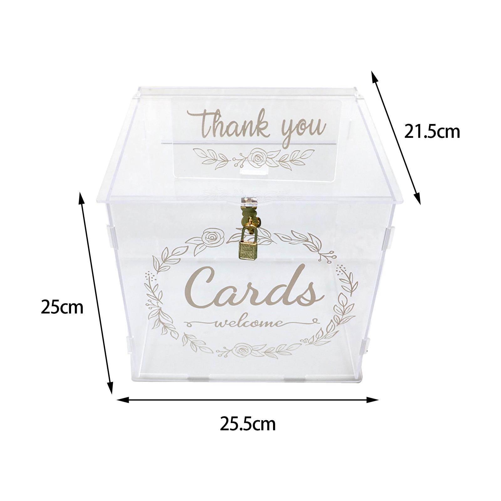 Acrylic Wedding Cards Box Decorations for Fall Wedding Reception Thanksgiving