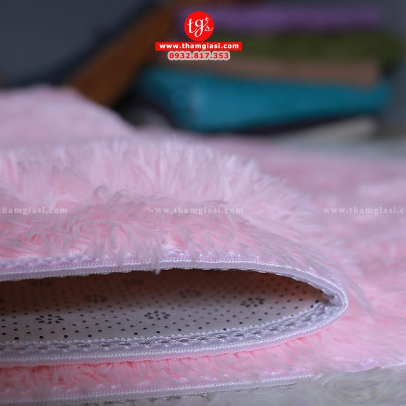 Thảm Lông Xù Màu Hồng | 100x160cm | Thảm Trang Trí Phòng Khách - Phòng Ngủ - Thảm Trải Sofa - Thảm Dành Cho Bé