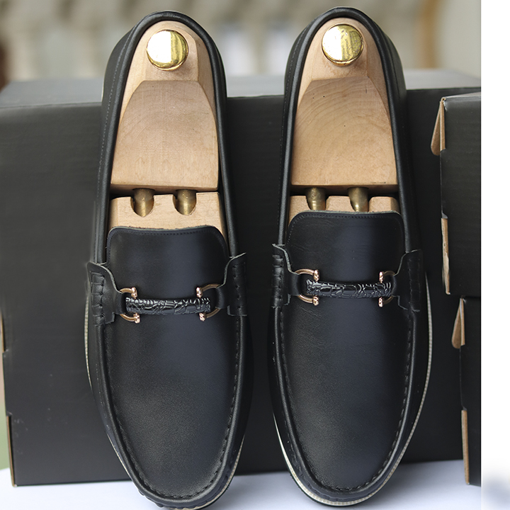 Giày Lười Nam Boat Loafers Shoes Handmade GL33- Da Nappa Cao Cấp