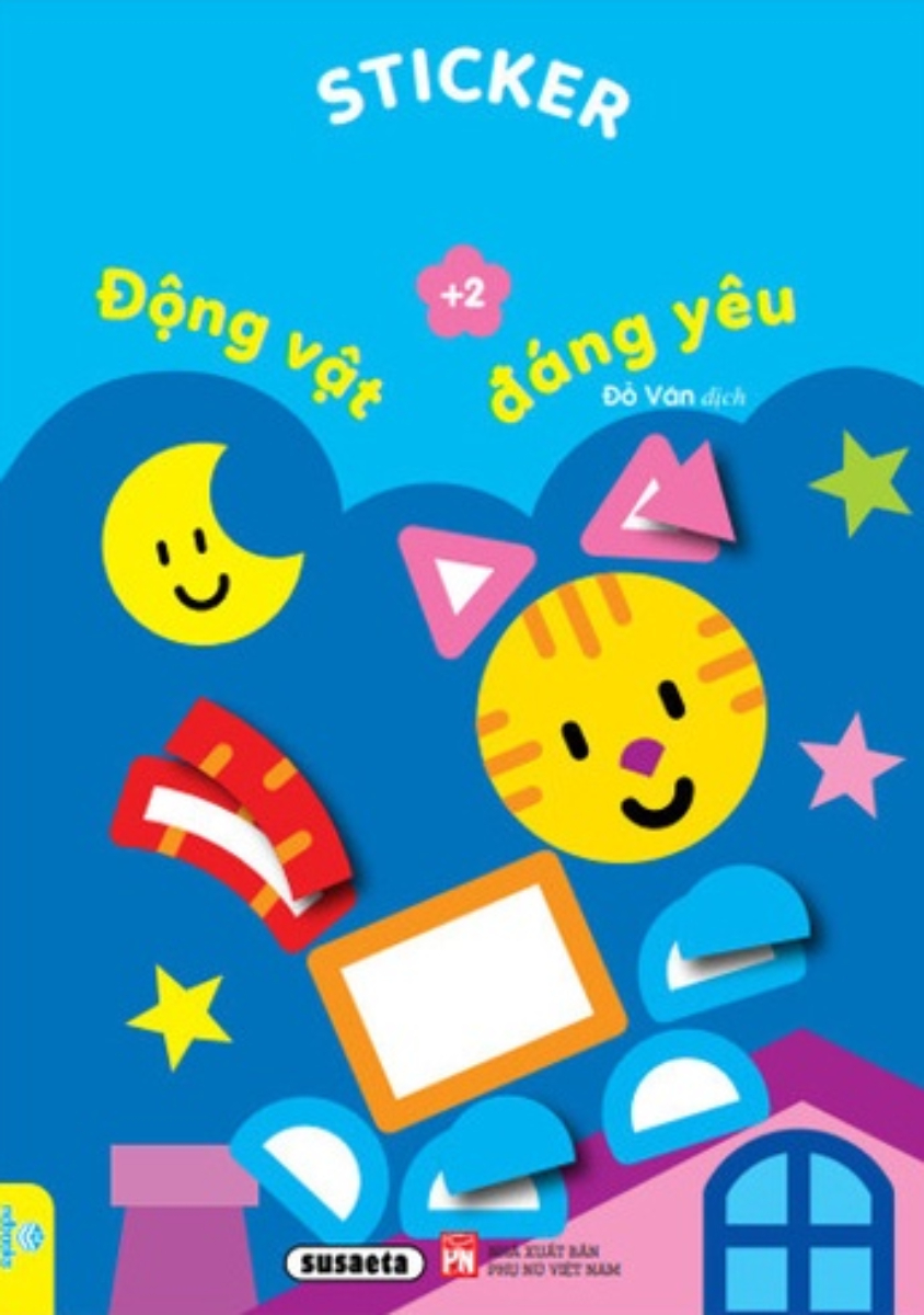Sticker Động Vật Đáng Yêu - Dành Cho Bé 2 Tuổi