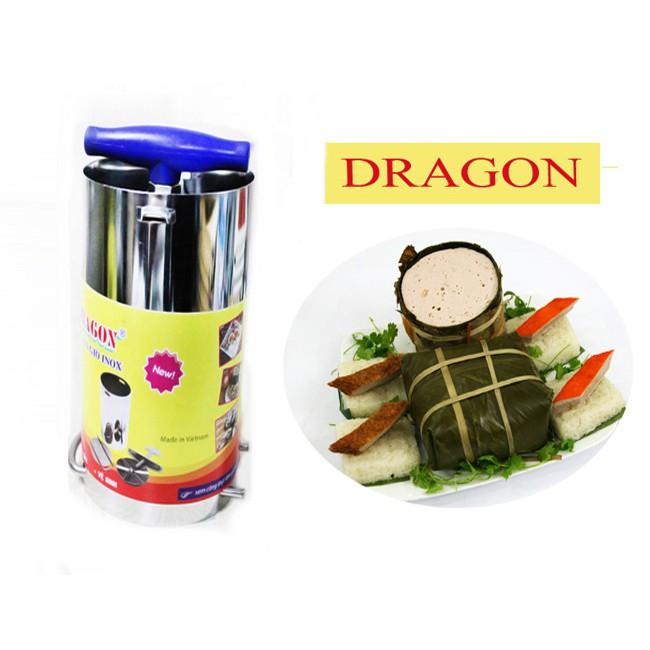 Bộ 2 khuôn làm giò chả Dragon inox 304 cao cấp loại 1kg