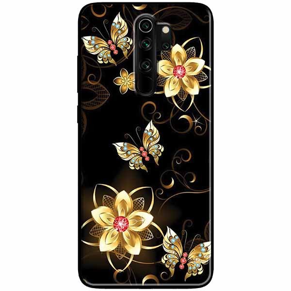 Ốp lưng dành cho Xiaomi Redmi Note 8 Pro mẫu Bướm Hoa Vàng