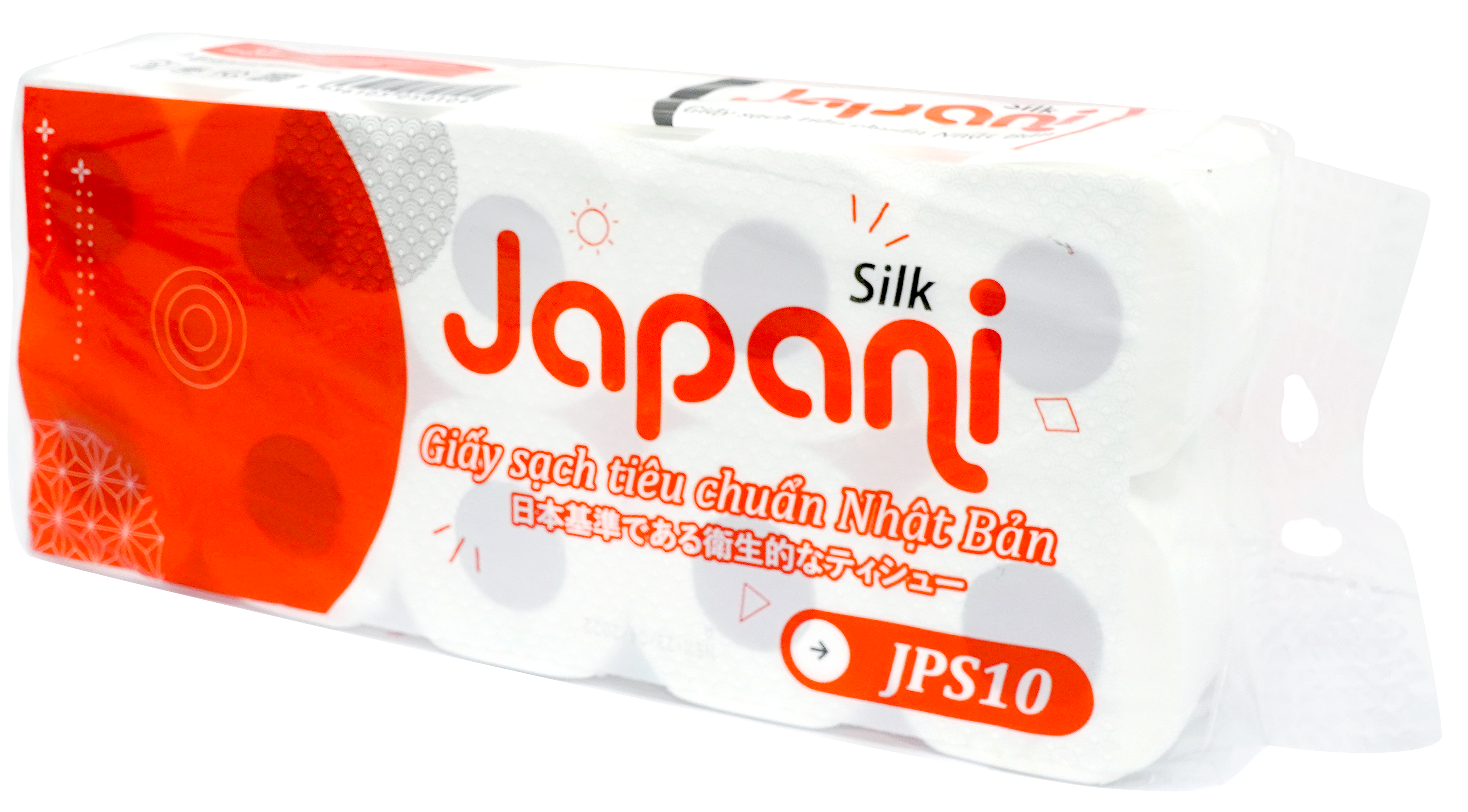 Giấy vệ sinh 3 lớp cao cấp có lõi JAPANI SILK | Thế Giới Giấy | 100% bột giấy nguyên sinh | 10 cuộn