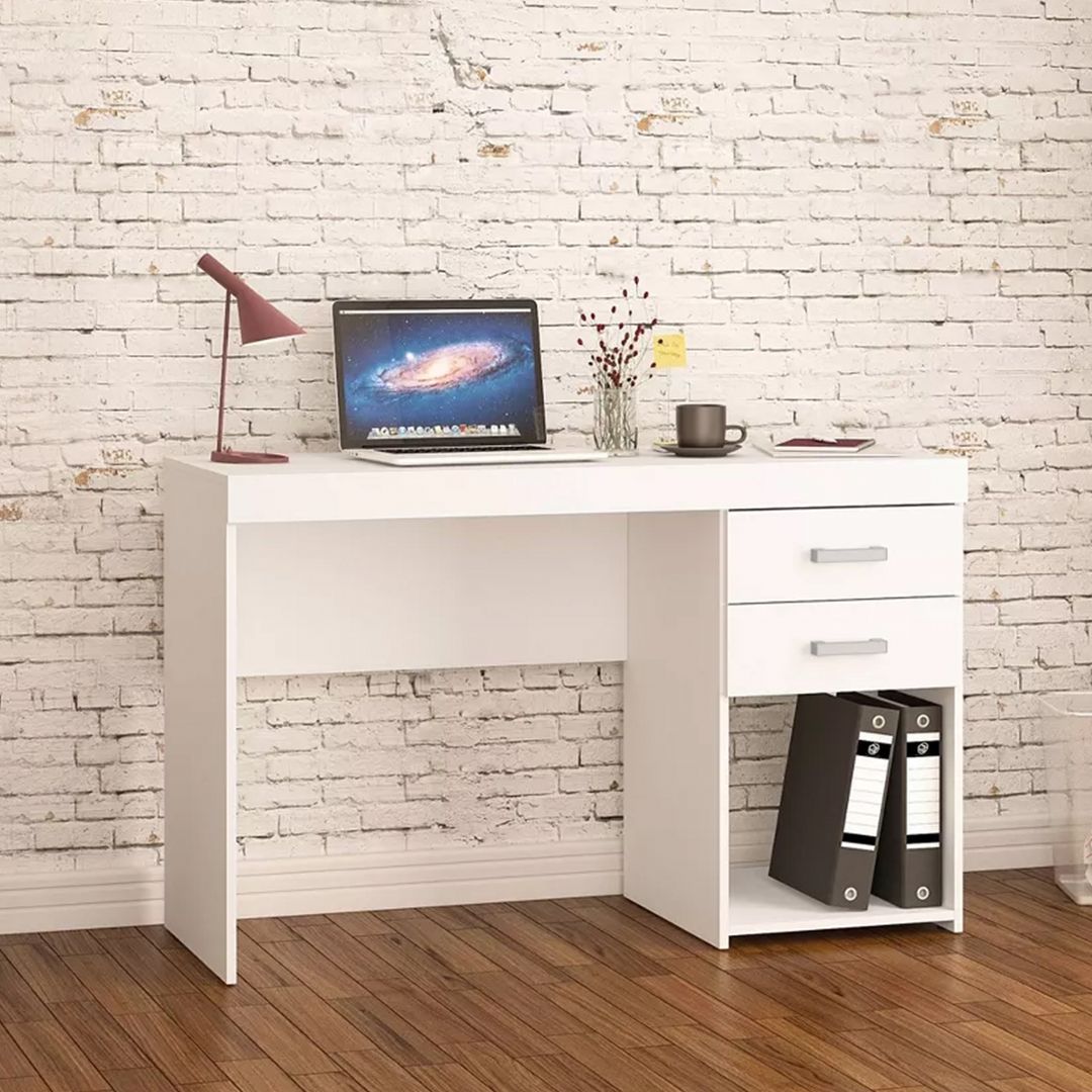 Bàn làm việc, bàn học gỗ hiện đại SMLIFE Daisuke | Gỗ MDF dày 17mm chống ẩm | D120xR50xC75cm