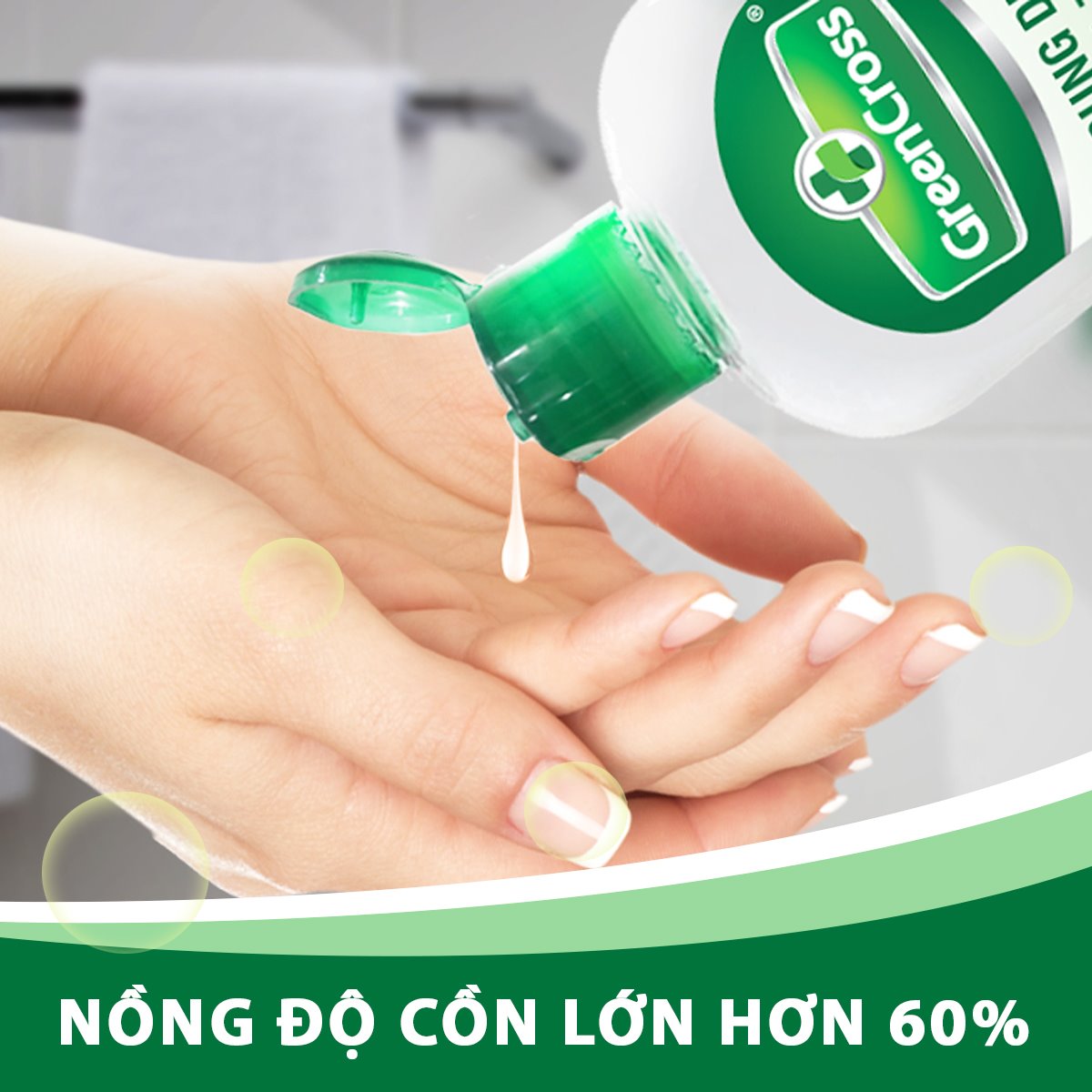 GREEN CROSS GEL - Combo 10 Chai Gel Rửa Tay GREEN CROSS dung tích 100ml/chai TẶNG KÈM 2 Chai Gel 60ml