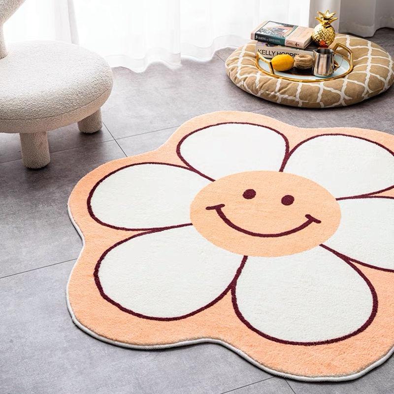 Thảm Trải Sàn Hình Tròn Cỡ Lớn Chất Liệu Dày Dặn Thấm Hút Tốt Tiện Dụng