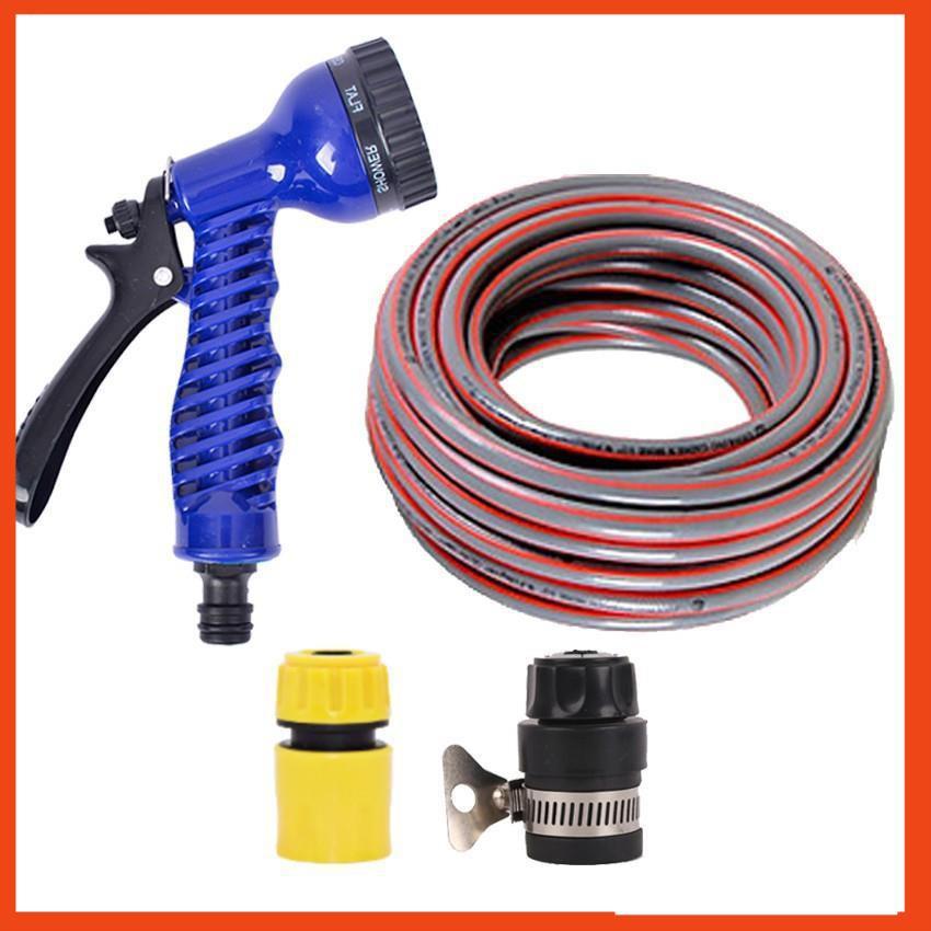 Bộ dây tăng áp 3 lần vòi xịt nước rửa xe, tưới cây loại 3-5m  206843