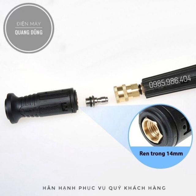 Đầu đực nối nhanh 1/4 inch - Nối súng phun với béc xịt rửa, bình phun bọt tuyết máy xịt rửa áp lực cao